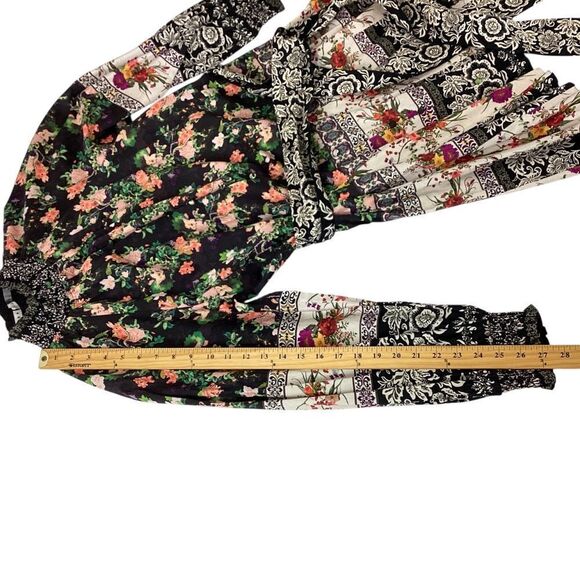 NWT Alice + Olivia Size 6 Janis Floral Mock Neck Mini Dress Dream Castle Multi - Picture 10 of 13